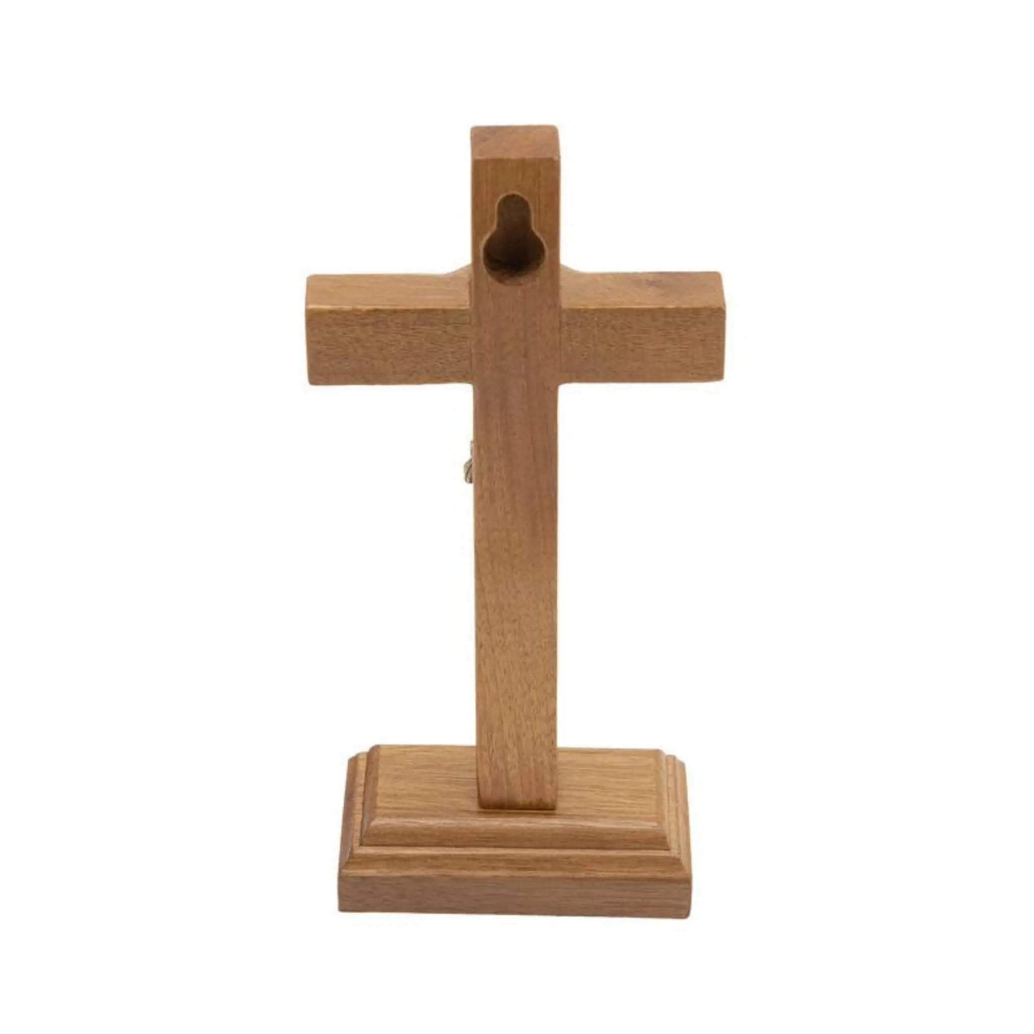 Crucifixo de Mesa em Madeira 12cm Tradicional Onix