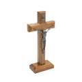 Crucifixo de Mesa em Madeira Tradicional 17cm Onix