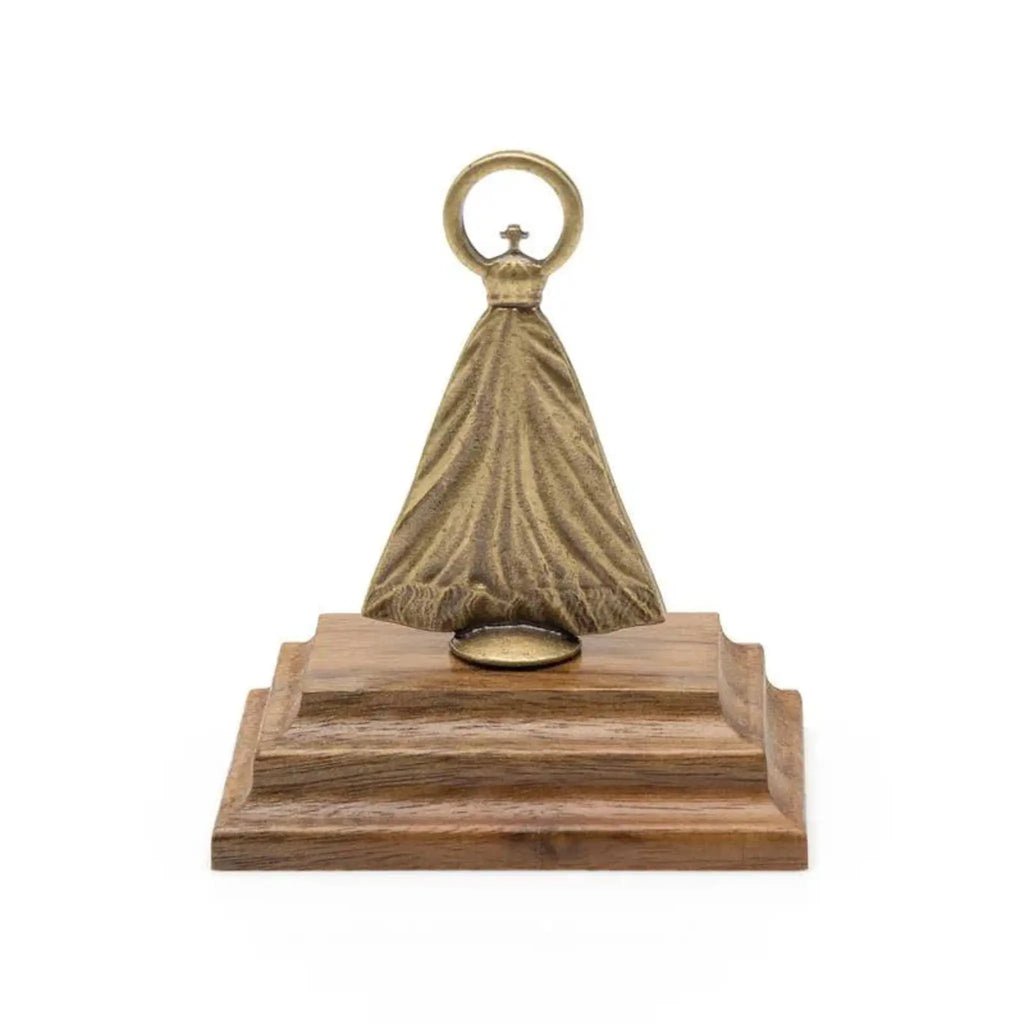 Imagem N. Senhora Aparecida com Pedestal Ouro Velho