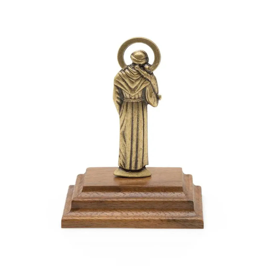 Imagem Santo Antônio com Pedestal Ouro Velho