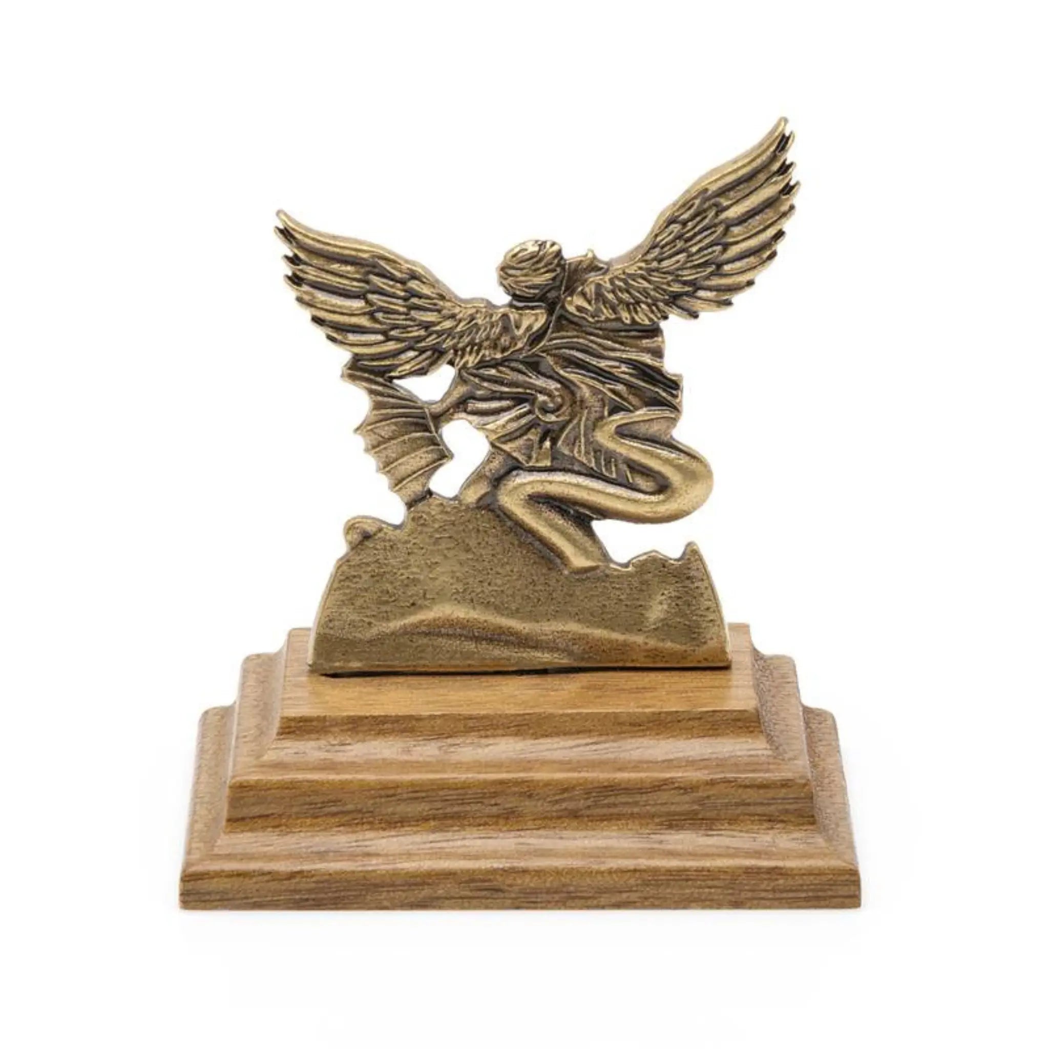 Imagem São Miguel com Pedestal Ouro Velho