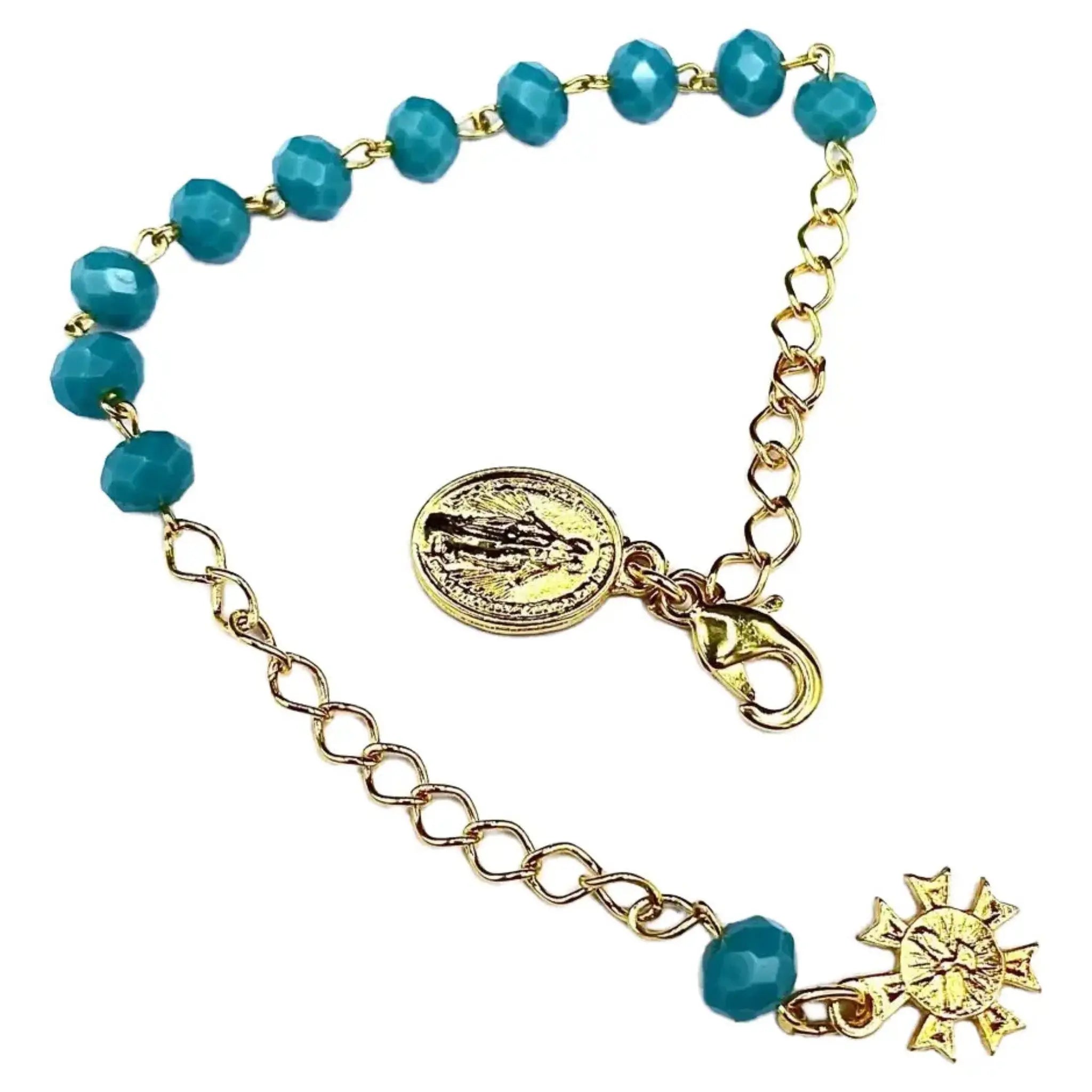 Pulseira Dezena em Cristal Nossa Senhora das Graças (No vidrinho)