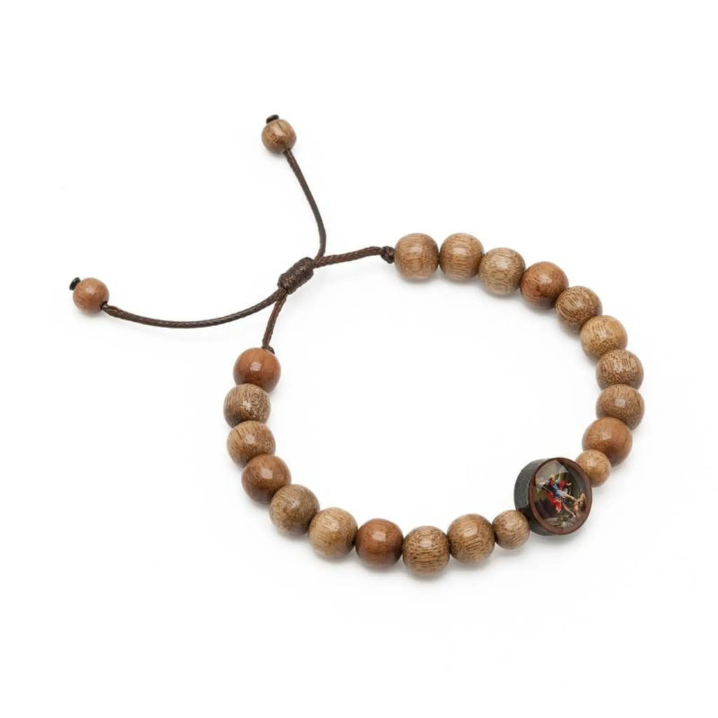 Pulseira em Madeira Imbuia Resinada São Miguel