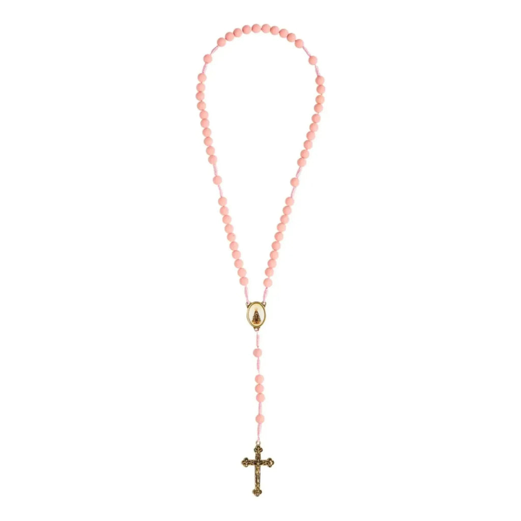 Terço Nossa Senhora Aparecida Rosa Fosco