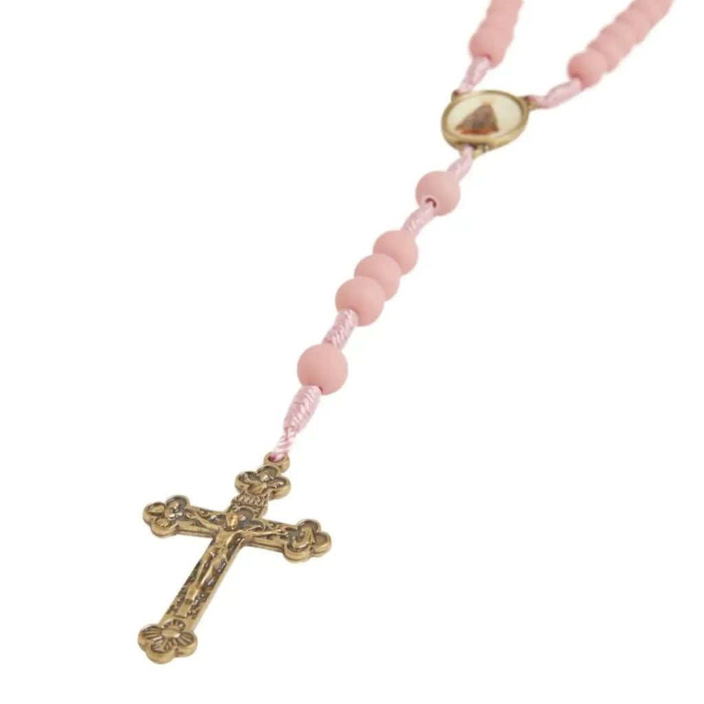 Terço Nossa Senhora Aparecida Rosa Fosco